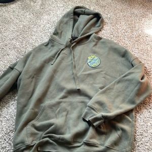 Olive drab Santa Cruz firefly hoodie size L